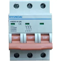 Hyundai HİBD63N3P/40AC Otomatik Sigorta C Tipi 3 Faz 40A. 6kA