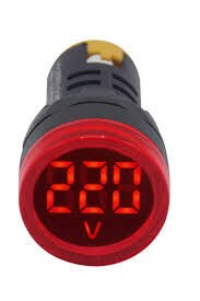 Eurowest Y 24-450V Yeşil LED Voltmetre – Endüstriyel Gerilim Ölçüm Cihazı''