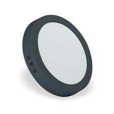 Helios Opto 18w Sıva Üstü Siyah Kasa Yuvarlak 6500K Beyaz Led Panel HS 1038