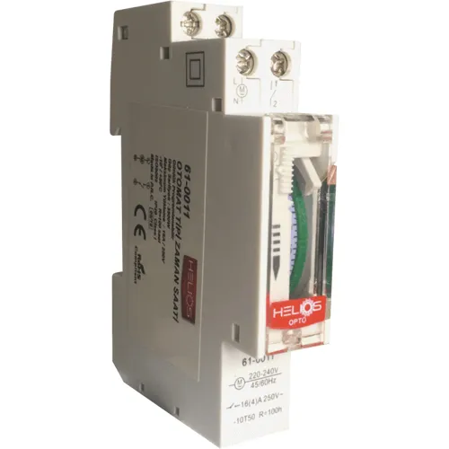 HS4202 1X16A W Otomat Tipi Zaman Rölesi | Helios Zamanlayıcı Röle