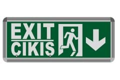 HELİOS 3W Çıkış-Exit LED Armatür (Aşağı) Hs 4601