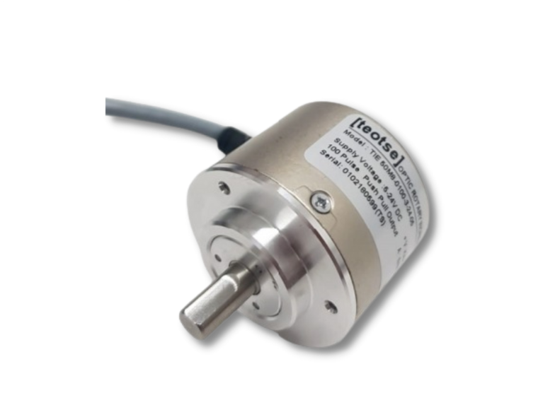 TEOTSE 40mm Gövde 100 Pulse 5-24V DC Q8mm Bağlantı Çapı Kablolu İnkremental Enkoder