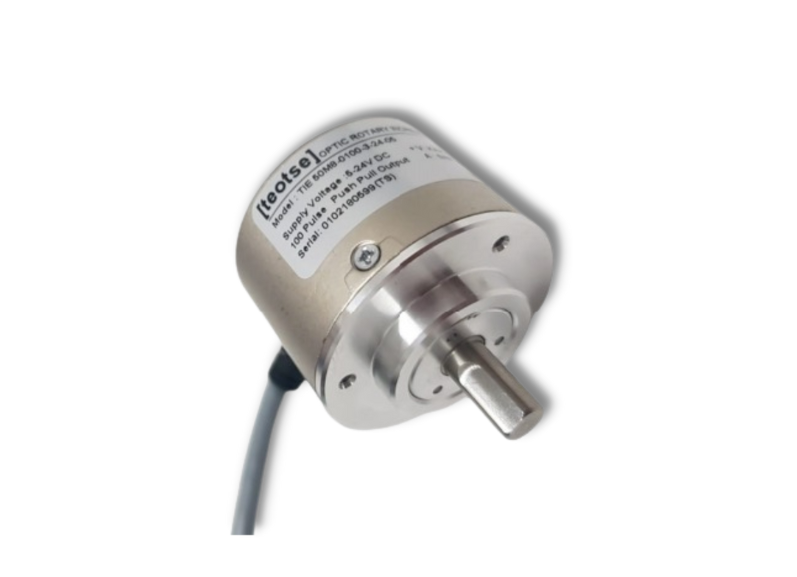 TEOTSE 50mm Gövde 2048 Pulse 5-24V DC Q8mm Bağlantı Çapı Kablolu İnkremental Enkoder