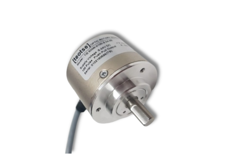 TEOTSE 58mm Gövde 100 Pulse 5-24V DC Q8mm Bağlantı Çapı Kablolu İnkremental Enkoder