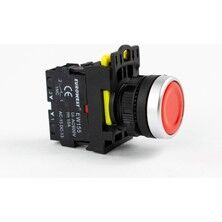 EUROWEST LED'li STOP BUTON 220V (KIRMIZI)